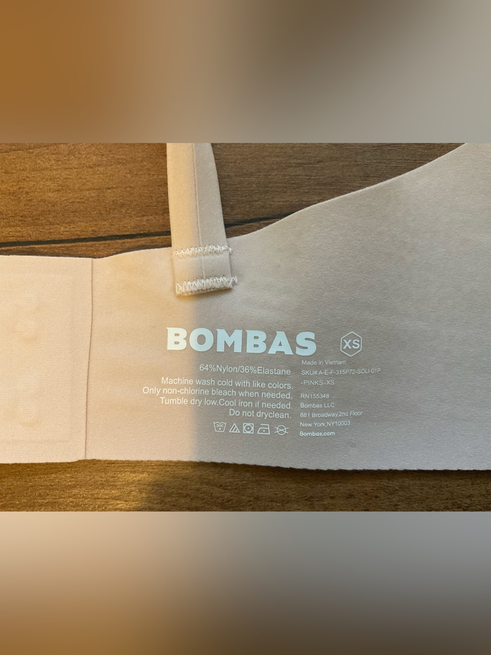 Bombas Pink Sandstone Plunge Bralette